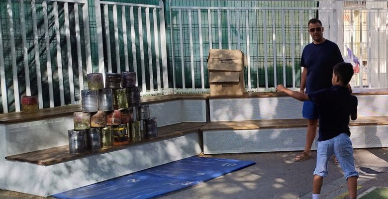 L'amphithéâtre, un nouvel espace de vie et de rencontre dans la cour de l’école 