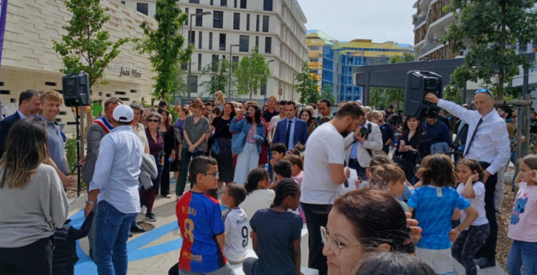Inauguration du parvis de l'école Joan Miro