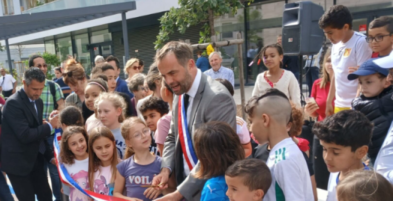 Inauguration du parvis de l'école Joan Miro