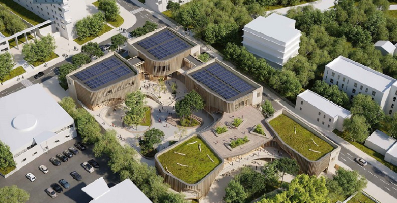 Le futur groupe scolaire Hypatie (projection)