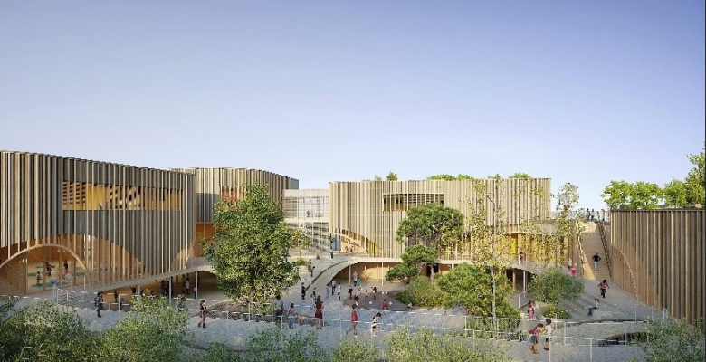 Vue de la future école Hypatie