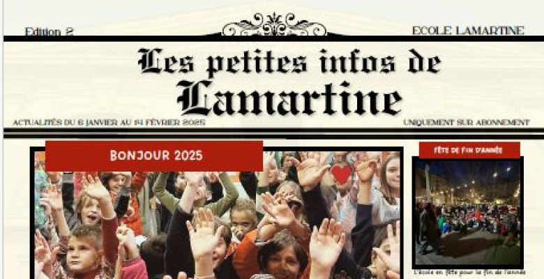 Les petites infos de Lamartine