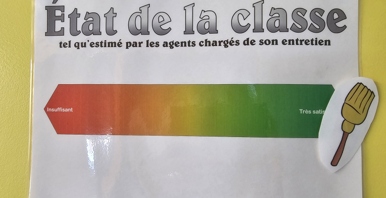 Ma classe la plus propre