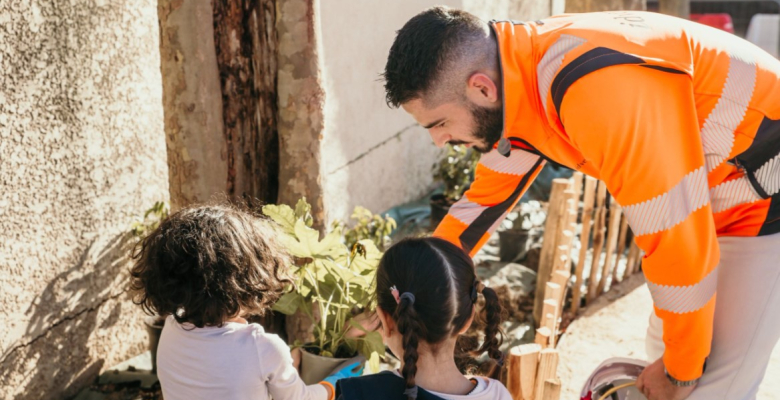 Plantation du parvis Daudet-Curie