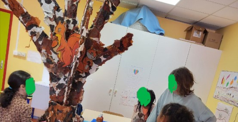 Fabrication de l'arbre aux écureuils