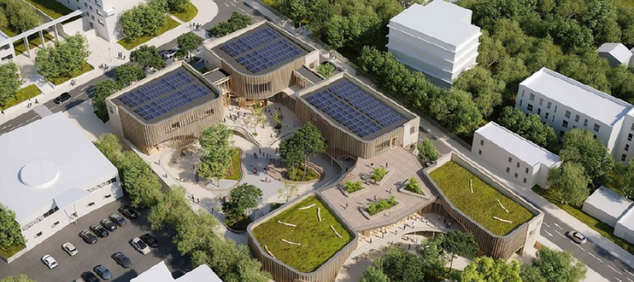 Le futur groupe scolaire Hypatie (projection)